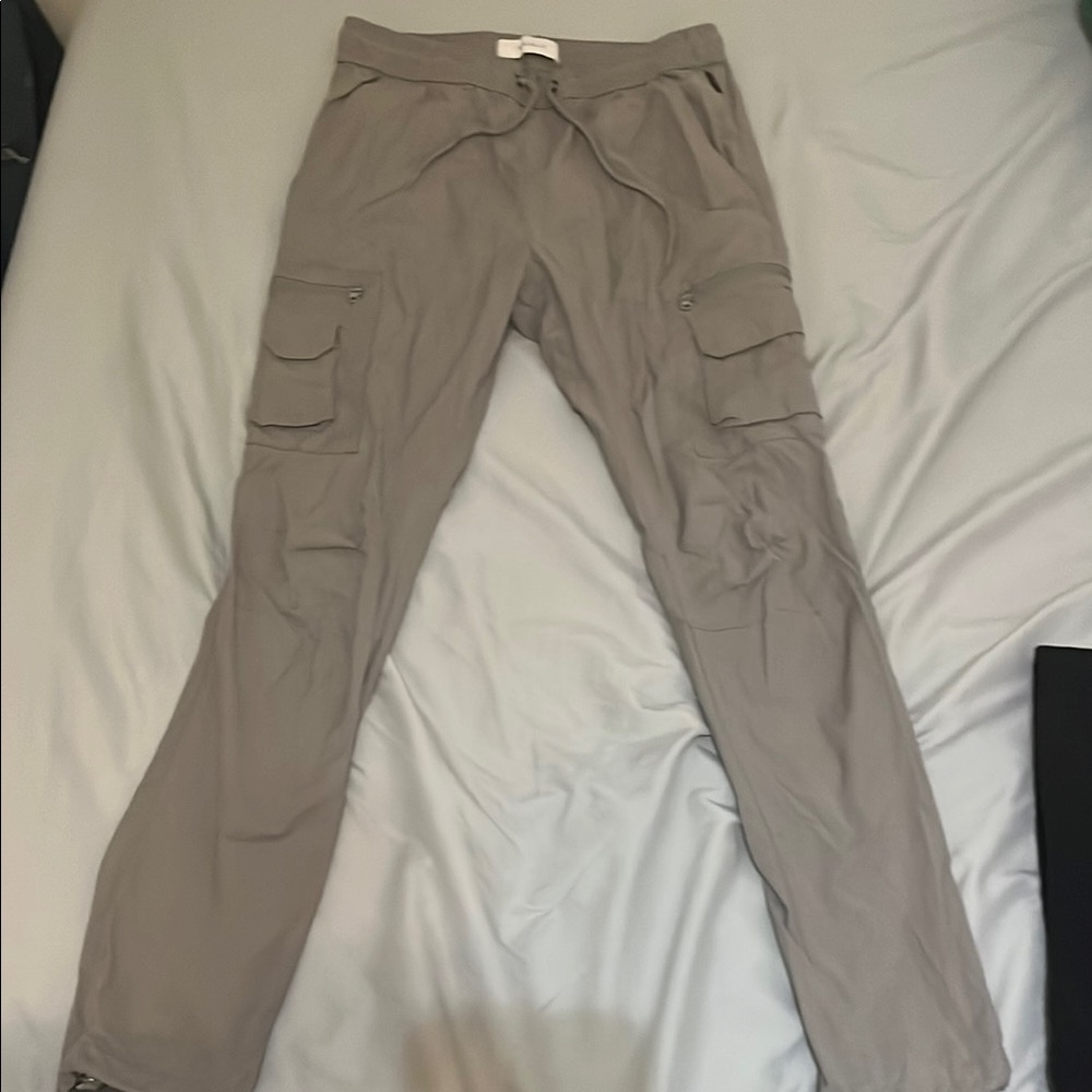 PacSun Gray Cargo Pants with Slim Fit